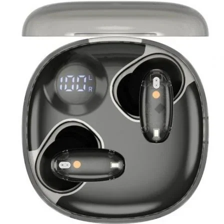 Mars gaming Auricular gaming MHIB2 semi-transparente Bluetooth 5.4 indicador LED negro